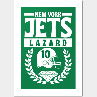 New York Jets Allen Lazard 10 Helmet American Football Posters and Art